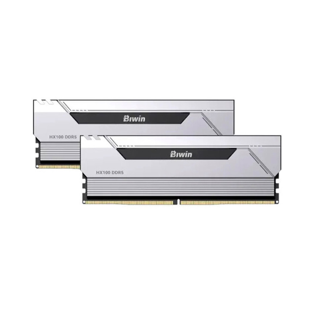 MEMORIA KIT DDR5 32GB(2X16GB) PC5-44800 6000MHZ BIWIN HX100 CL36 SILVER