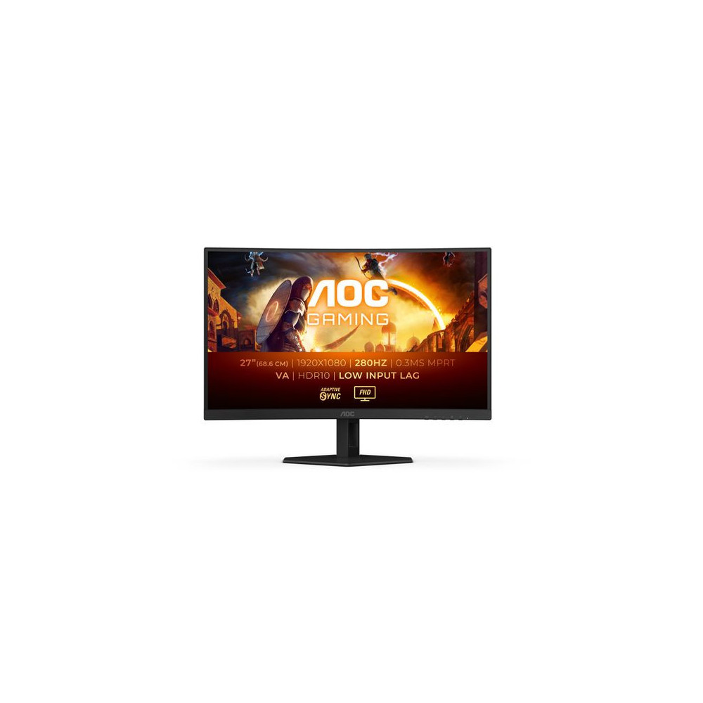 MONITOR GAMING 27" CURVO AOC C27G4ZXE FULLHD 0.3MS 280HZ VA NEGRO