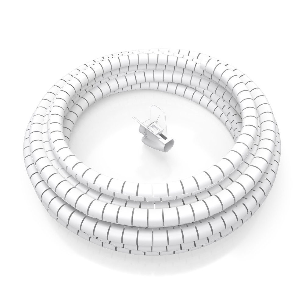 ORGANIZADOR DE CABLE EN ESPIRAL 25MM BLANCO 2.0M AISENS A151-0918