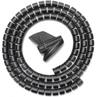 ORGANIZADOR DE CABLE EN ESPIRAL 25MM NEGRO 3.0M AISENS A151-0605
