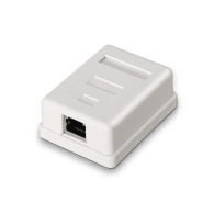 ROSETA DE SUPERFICIE RJ45 CAT.6 UTP 1 TOMA BLANCO AISENS A139-0301