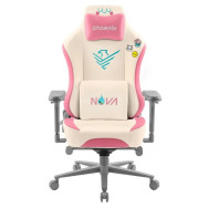 SILLA GAMING PHOENIX NOVA CUERO CREAM EDITION WHITE/PINK