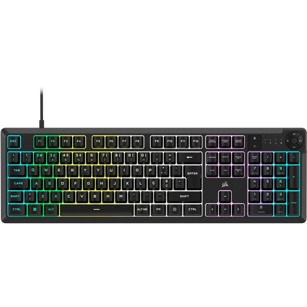 TECLADO CORSAIR USB K55 CORE RGB GAMING ICUE NEGRO CH-9226C65-ES
