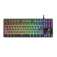 TECLADO GAMING TRUST GAMING GXT 833 THADO NEGRO 24067  TECL-TR-24067