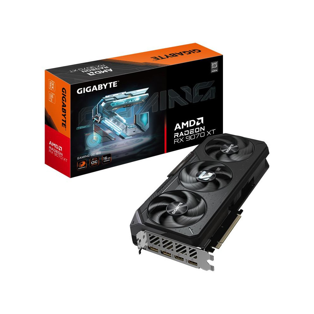 VGA PCI-EX RADEON GIGABYTE RX9070 XT GAMING OC 16G GDDR6X PCIE5 2HDMI 2DP 3VENT