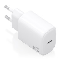 CARGADOR GaN 30W 1xUSB-C PD3.0 BLANCO AISENS A110-0975