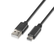 CABLE USB 2.0 3A TIPO USB-CM-AM NEGRO 0.5M AISENS A107-0050