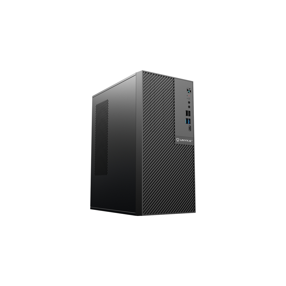 CAJA MICRO-ATX SEMITORRE NUMEN 500 PRO 4USB 1TYPEC (SIN FUENTE) NEGRA 52115