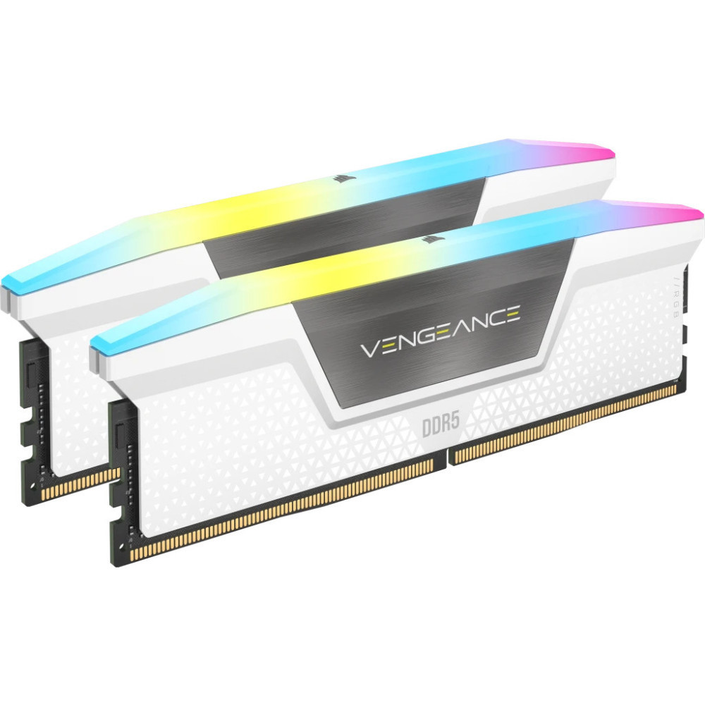 CORSAIR VENGEANCE RGB 32GB (2x16GB) DDR5 DRAM 6000MT/s CL36 AMD EXPO & Intel XMP Memory Kit