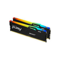 Kingston FURY Beast Negro RGB 32GB (2x16GB) 6000MT/s DDR5 CL36 DIMM Memoria gamer para Ordenadores de sobremesa Kit de 2- KF560C
