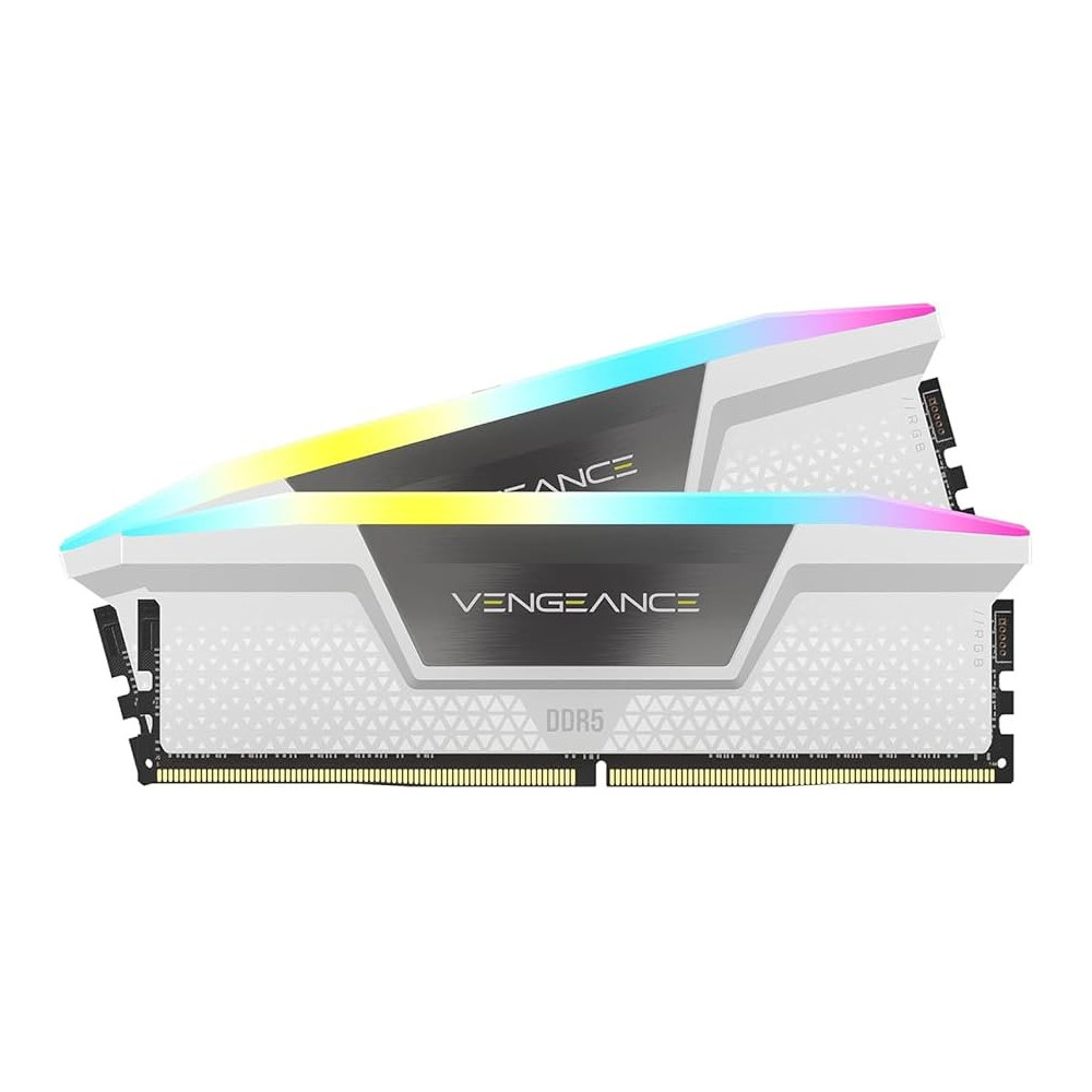 Memoria DDR5 Corsair Vengeance RGB 32GB 2x16GB 6400MHz CL36 Blanco