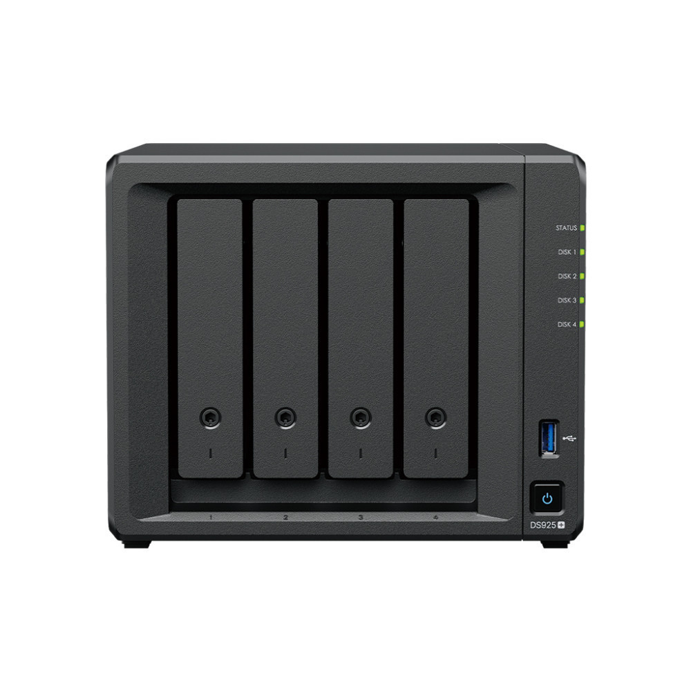 UNIDAD NAS SYNOLOGY DISK STATION DS925+ 4GB 4BAHIAS 2.5GBE TORRE