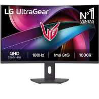 MONITOR GAMING 31.5" CURVO LG ULTRAGEAR 32G600A-B QHD 1MS 180HZ VA NEGRO