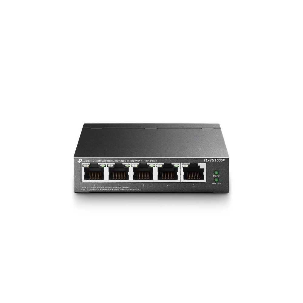 SWITCH TP-LINK 5P GIGABIT 1-Port PoE++ In and 4-Port PoE+ Out TL-SG1005P-PD