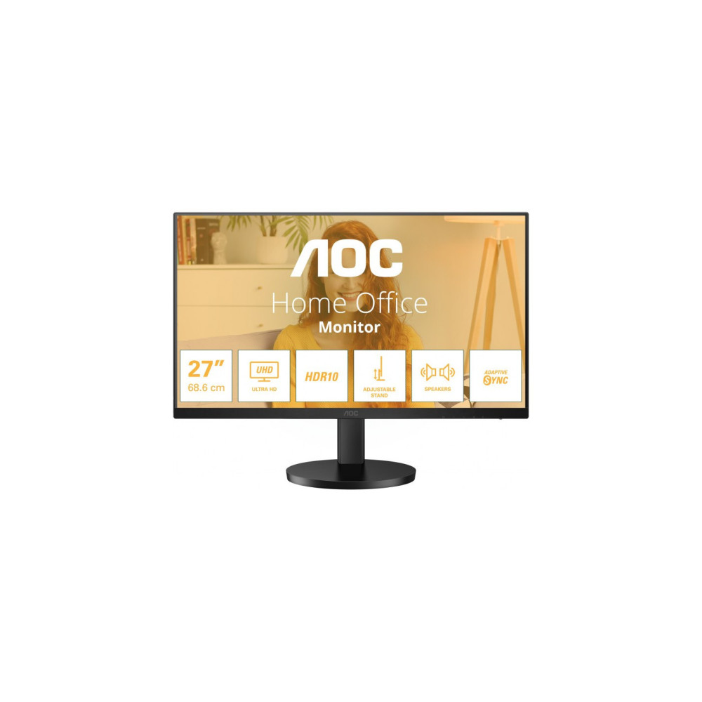 MONITOR 27 AOC U27B3AF UHD 3840*2160 4K 60Hz 2HDMI DP MM NEGRO