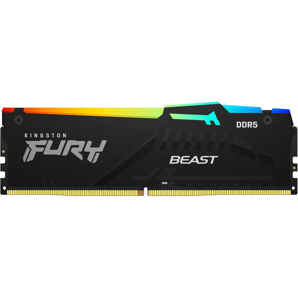 Memoria DDR5 Kingston Fury Beast RGB 32GB 2x16GB 6000MHz CL30 EXPO-XMP