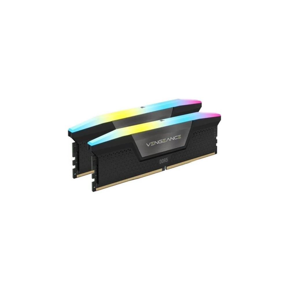 MEMORIA KIT DDR5 32GB(2X16GB) PC5-48000 6000MHZ CORSAIR VENGEANCE RGB CL38 BLACK