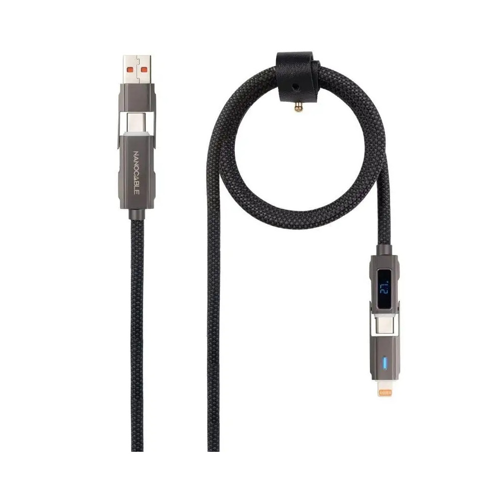CABLE USB-C+USB-A/M-LIGHTNING+USB-C/M DISPLAY 1M NANOCABLE 10.01.2501