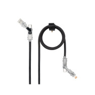 CABLE USB-C+USB-A/M - LIGHTNING+USB-C/M 2.0 27W 2M NANOCABLE 10.01.2602