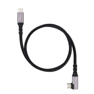CABLE USB-C ACODADO M/M 3.2 GEN2 100W 4K/60Hz 0.5M NANOCABLE 10.01.4700