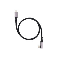 CABLE USB-C ACODADO M/M 3.2 GEN2 100W 4K/60Hz 1 M NANOCABLE 10.01.4701