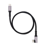 CABLE USB-C ACODADO M/M 3.2 GEN2 100W 4K/60Hz 2 M NANOCABLE 10.01.4702