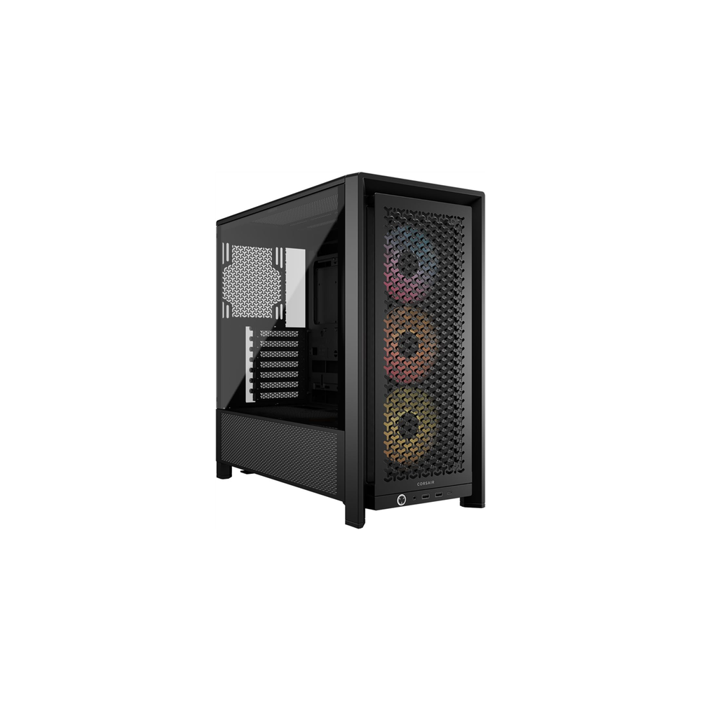 CAJA ATX SEMITORRE CORSAIR FRAME 4000D RS ARGB CRISTAL TEMPLADO NEGRA