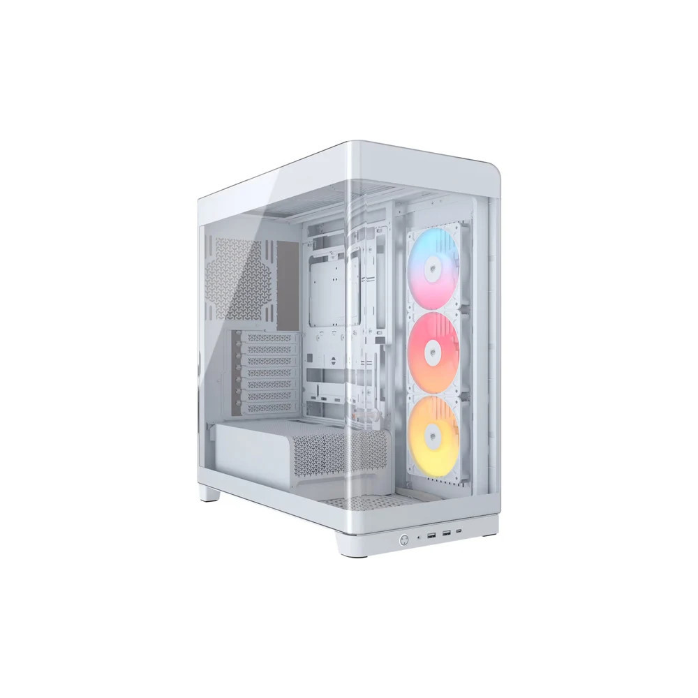 CAJA ATX SEMITORRE CORSAIR FRAME 4500X RS-R ARGB CRISTAL TEMPLADO BLANCA