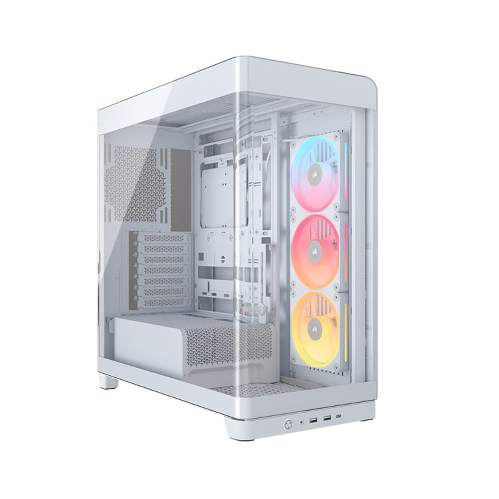 CAJA ATX SEMITORRE CORSAIR FRAME 4500X LX-R ARGB CRISTAL TEMPLADO BLANCA