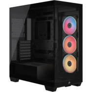 CAJA ATX SEMITORRE CORSAIR 3500X LX-R ARGB ICUE CRISTAL TEMPLADO NEGRA