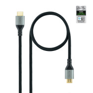 CABLE HDMI 2.1 CERTIFICADO ULTRA HS M-M NEGRO 3M NANOCABLE 10.15.8103