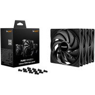 Ventilador be quiet! Pure Wings 3 140mm Triple Pack HS Negro