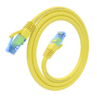 CABLE RED LATIGUILLO RJ45 CAT.6 UTP AWG26 CCA AMARILLO 0.5M AISENS A135-0831