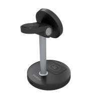 CARGADOR INALAM 3 EN 1 MOVIL APPLE WATCH AURICULA NEGRO AISENS ASCH-15W3WC066-BK