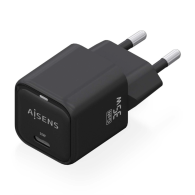 CARGADOR GaN 35W 1xUSB-C PD3.0 QC4.0 NEGRO AISENS ASCH-35W1P023-BK