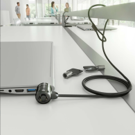 CABLE SEGURIDAD CERRADURA DE LLAVE PORTATIL 1.5M AISENS ASLK-D40K04-BK