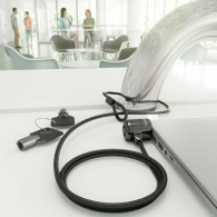 CABLE SEGURIDAD CERRADURA DE LLAVE PORTATIL 1.5M AISENS ASLK-D40K04-BK