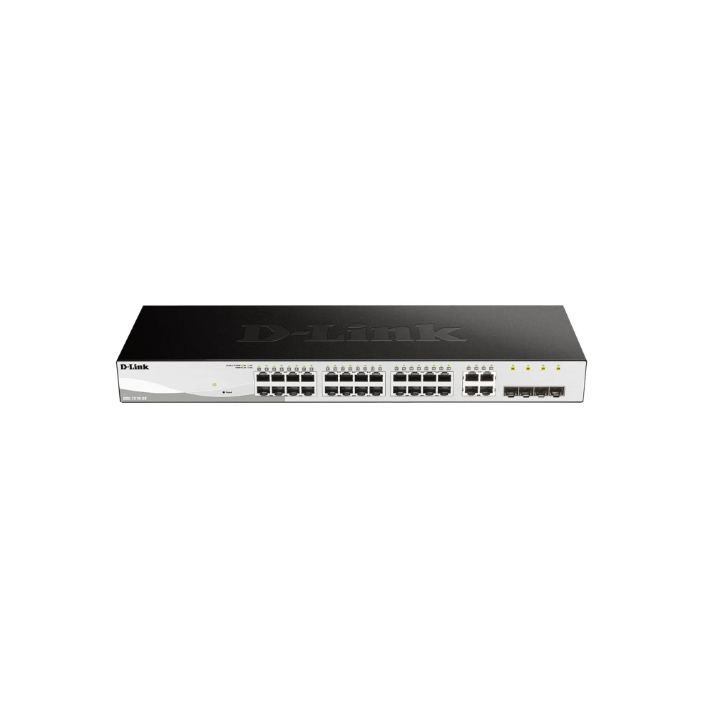 SWITCH D-LINK 24P DGS-1210-28MP/E 10/100/100(POE)+ 4 GIGABIT SFP SOBREMESA