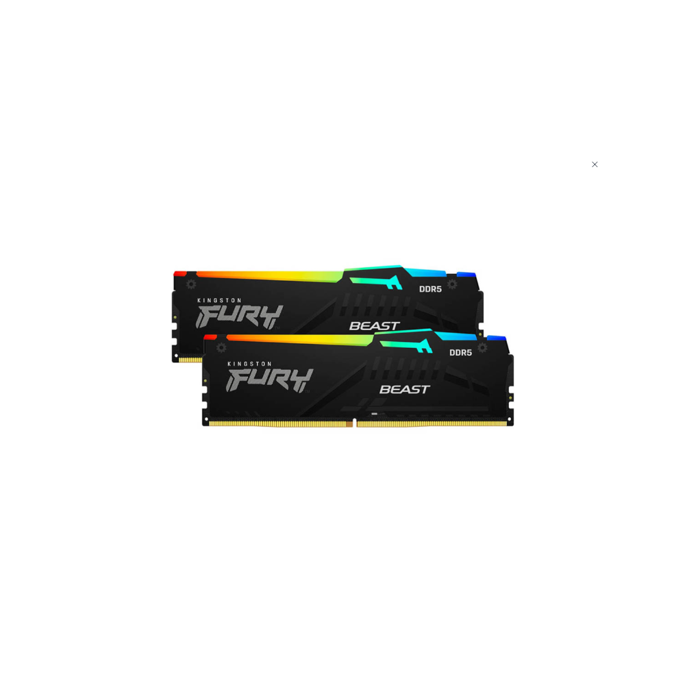 MEMORIA KIT DDR5 64GB(2X32GB) PC5-48000 6000MHZ KINGSTON RGB KF560C36BBEAK2-64