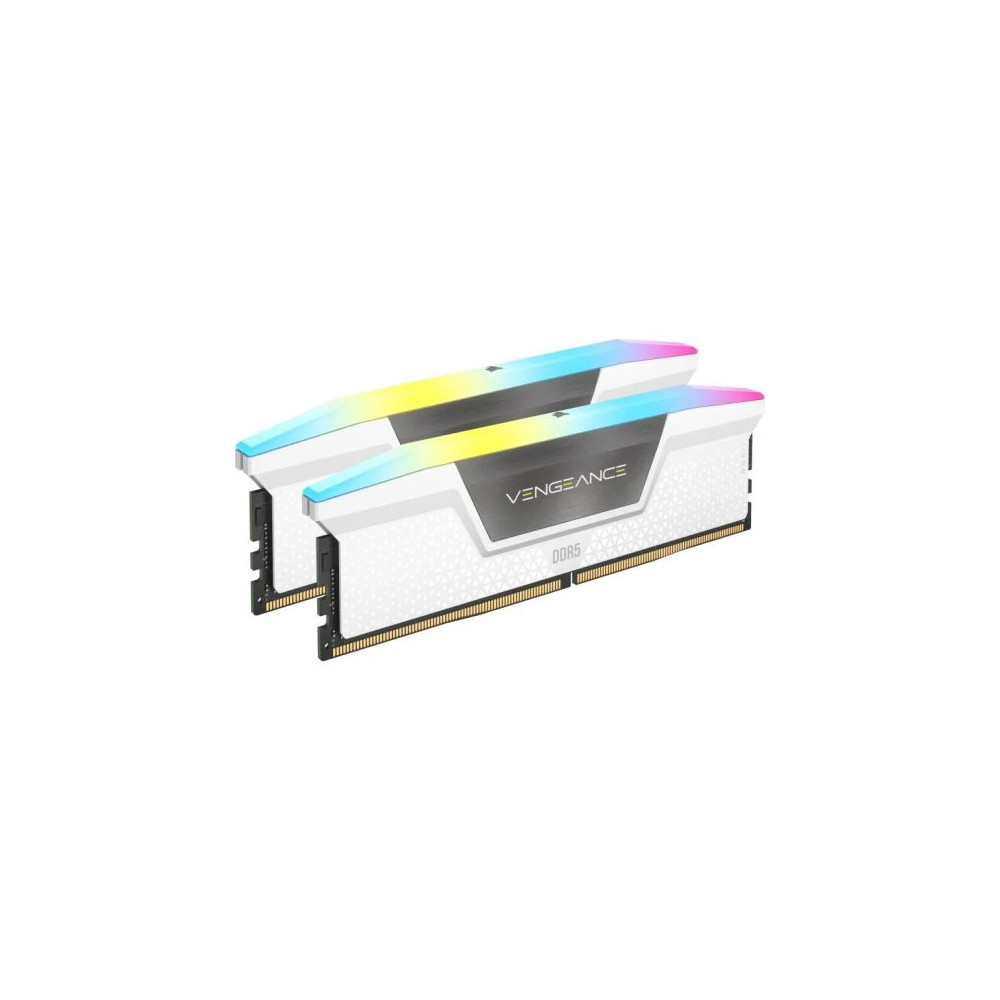 Memoria DDR5 Corsair Vengeance RGB 32GB 2x16GB 6000MHz CL36 Dual Blanco