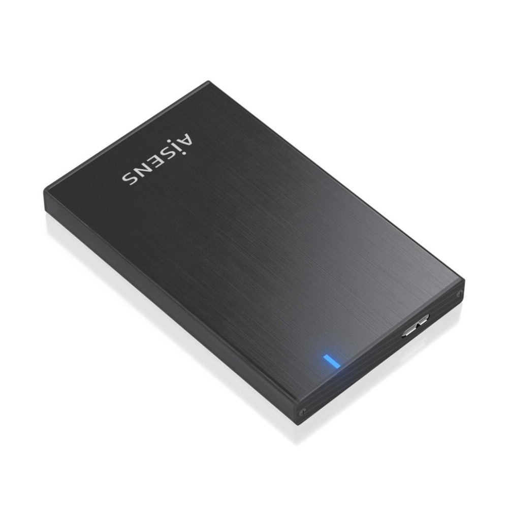 CAJA EXTERNA 2.5 9.5MM SATA A USB 3.0 USB3.1 GEN1 NEGRA AISENS ASE-2527B