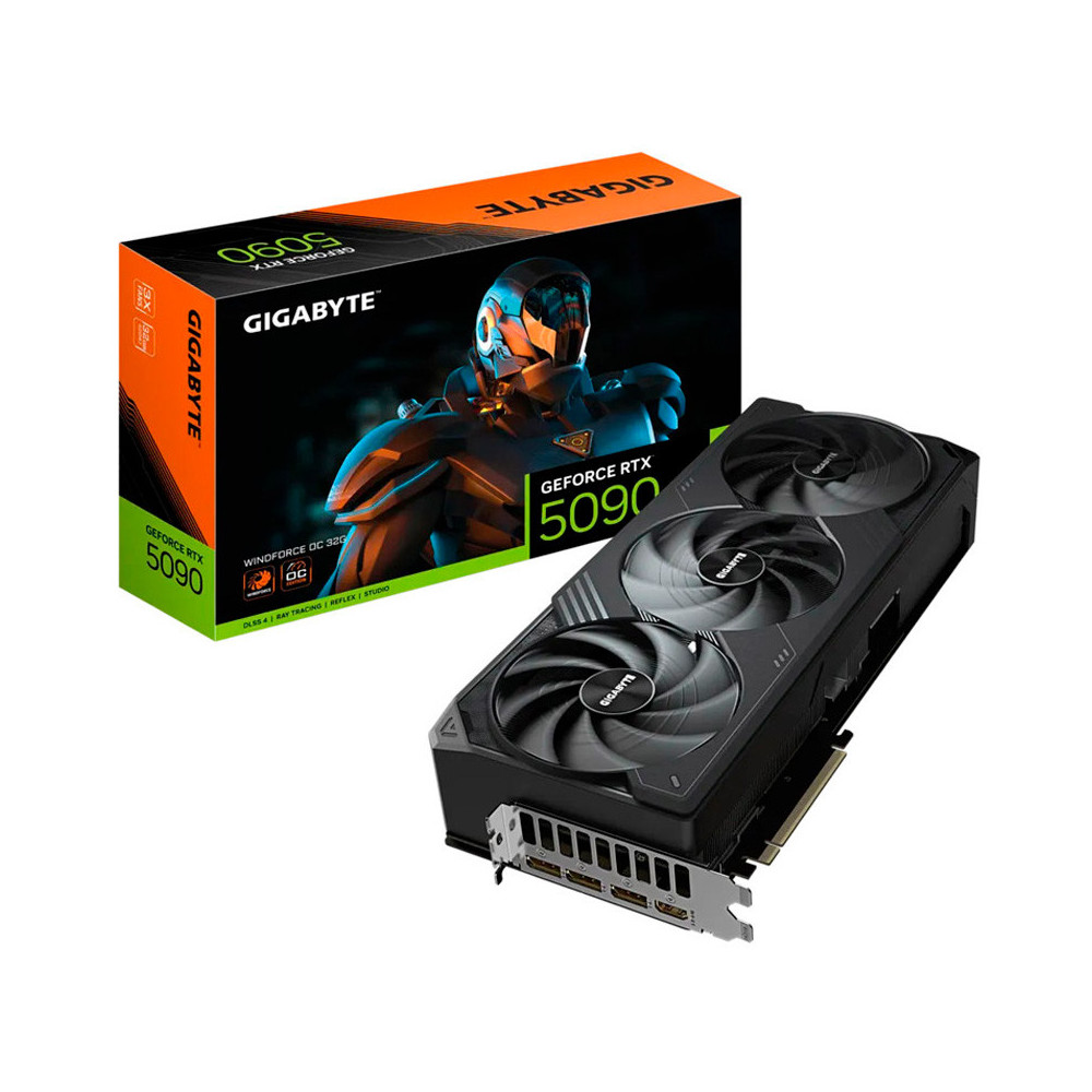 VGA PCI-EX NVIDIA GIGABYTE RTX5090 WINDFORCE OC 32G GDDR7 PCIE HDMI 3DP 3VEN