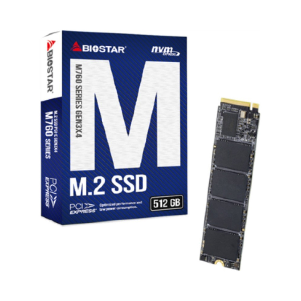 DISCO DURO SSD BIOSTAR M760 512GB NVME M.2 2280 PCIE 4.0