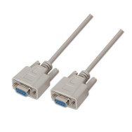 CABLE SERIE RS232 DB9H-DB9H BEIGE 1.8M AISENS A112-0066