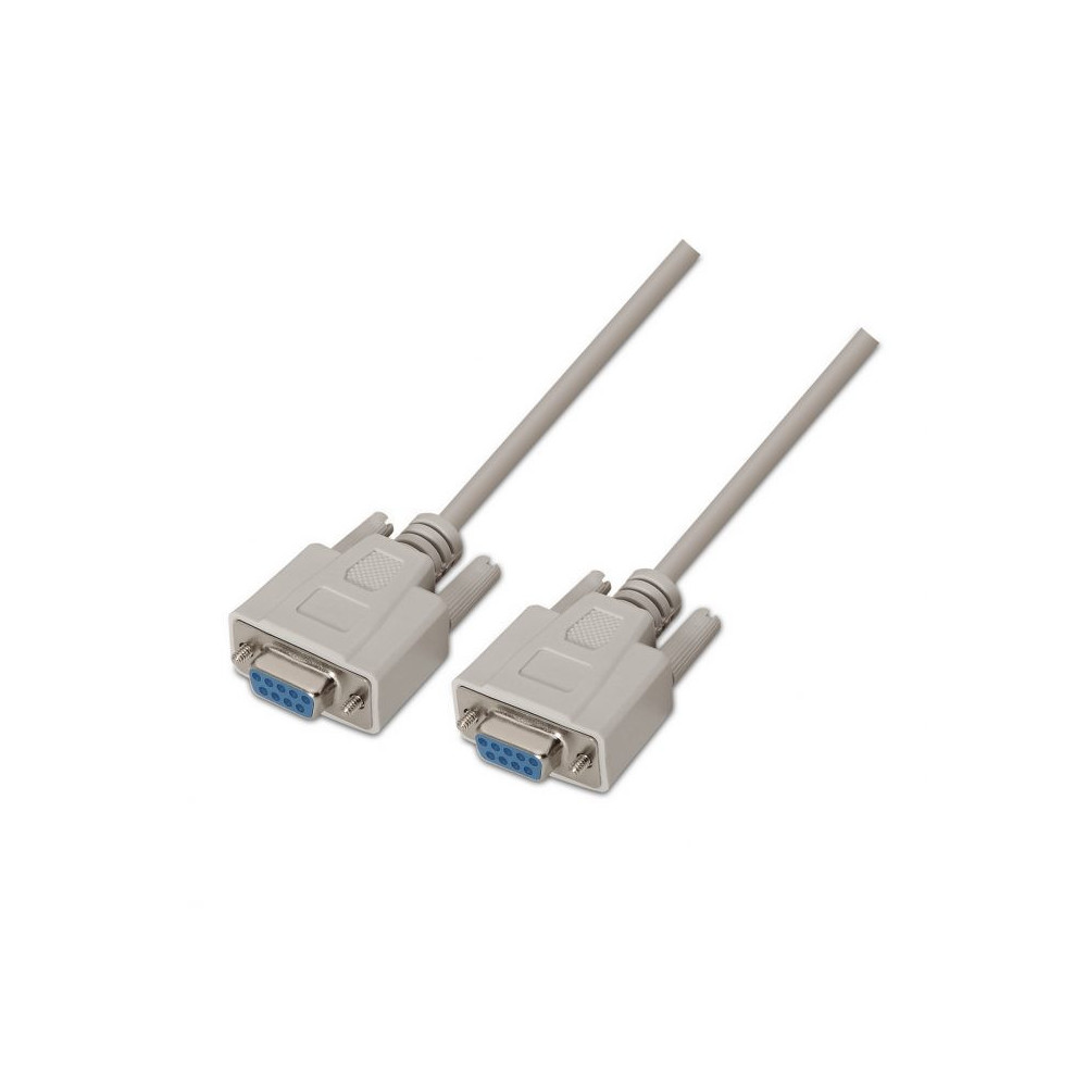 CABLE SERIE RS232 DB9H-DB9H BEIGE 1.8M AISENS A112-0066