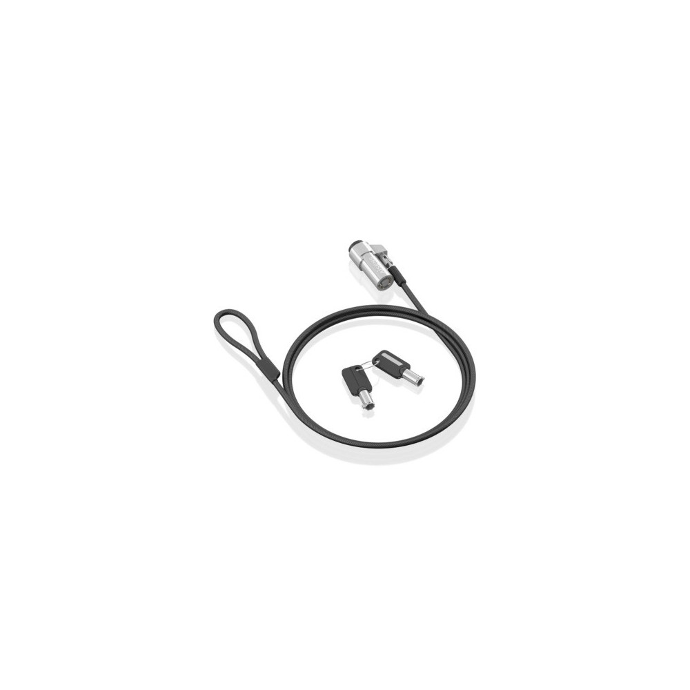 CABLE SEGURIDAD TIPO NANOCERRADURA DE LLAVE PORTATIL 1.5M AISENS ASLK-D45K06-BK