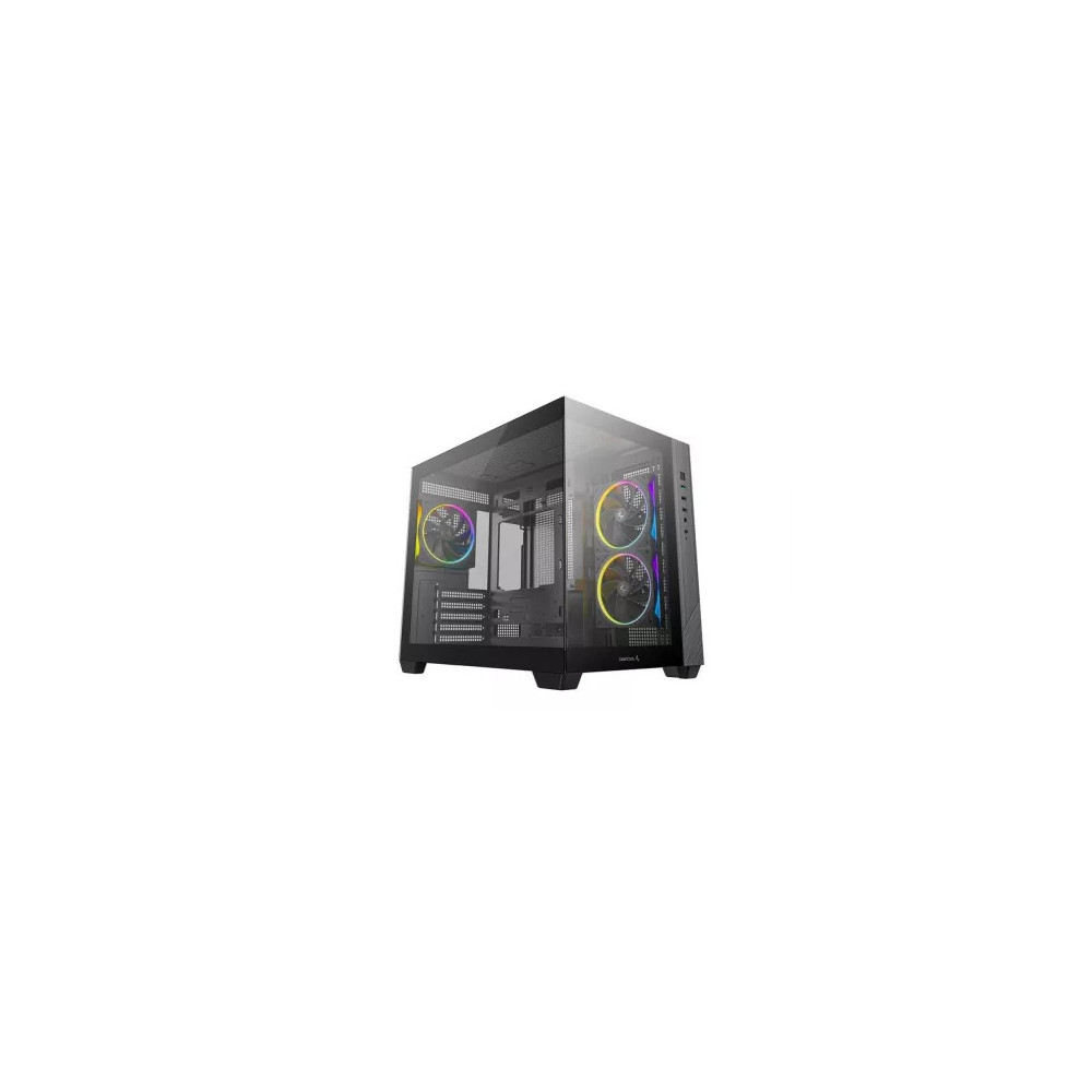 CAJA ATX SEMITORRE DEEPCOOL CG330 3F CRISTAL TEMP NEGRA R-CG330-BKNGM3-G