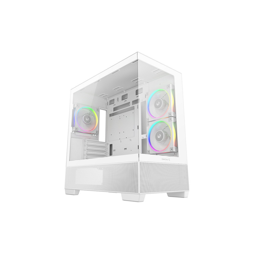 CAJA ATX SEMITORRE DEEPCOOL CG380 3F WH CRISTAL TEMP BLANCA R-CG380-WHAGM3-G