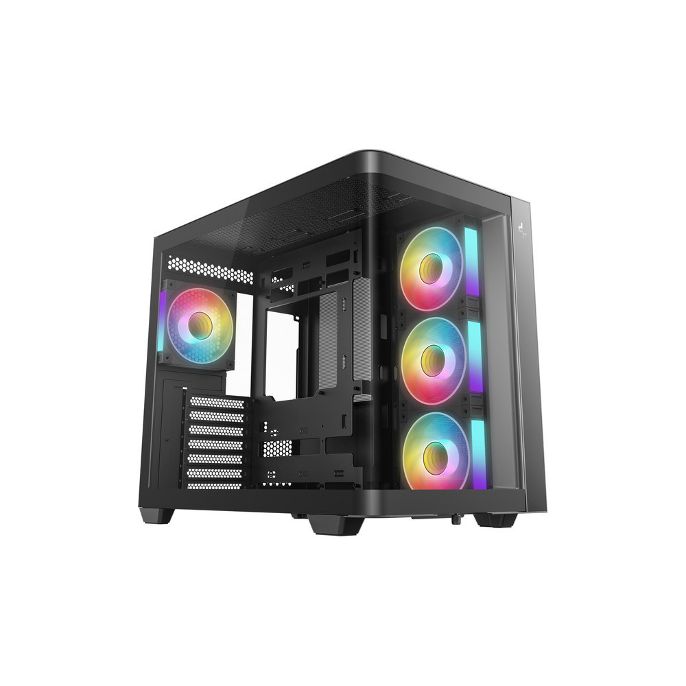 CAJA ATX SEMITORRE DEEPCOOL CG530U 4F CRISTAL TEMP NEGRA R-CG530U-BKAGA4-G