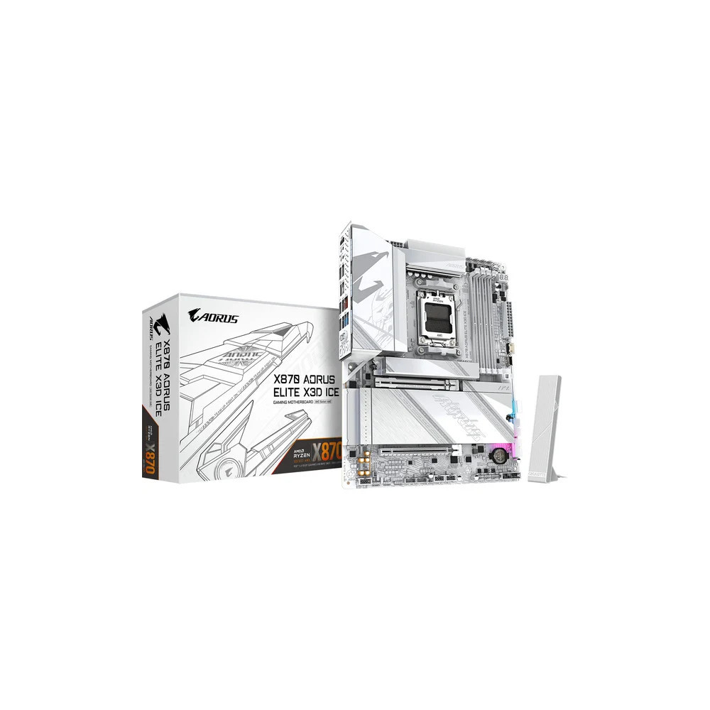 Placa Base Gigabyte X870 AORUS ELITE X3D ICE Socket AM5